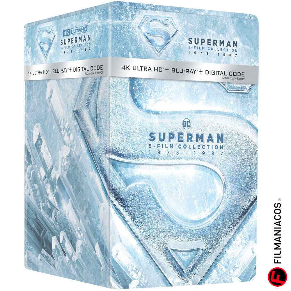 PRE-VENTA: Superman: 5-FIlm Collection (1978-1987) (Steelbook Library Case) [4K Ultra HD + Blu-ray]