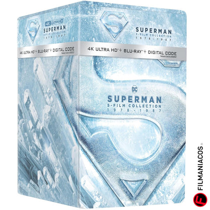 PRE-VENTA: Superman: 5-FIlm Collection (1978-1987) (Steelbook Library Case) [4K Ultra HD + Blu-ray]