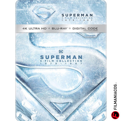 PRE-VENTA: Superman: 5-FIlm Collection (1978-1987) (Steelbook Library Case) [4K Ultra HD + Blu-ray]