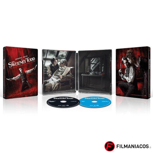 PRE-VENTA: Sweeney Todd: The Demon Barber of Fleet Street (2007) (Steelbook) [4K Ultra HD + Blu-ray]