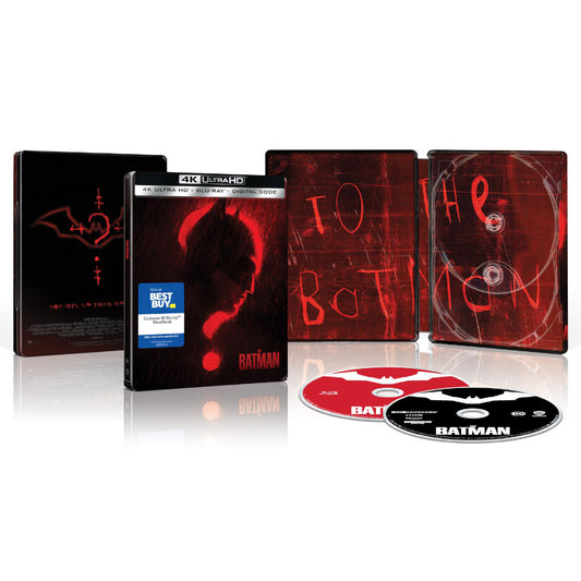 The Batman (2022) (Steelbook) [4K Ultra HD + Blu-ray] >>ABIERTO / CAJA DAÑADA<<