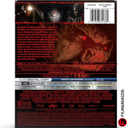 PRE-VENTA: The Descent: Part II (2009) (Steelbook) [4K Ultra HD + Blu-ray]