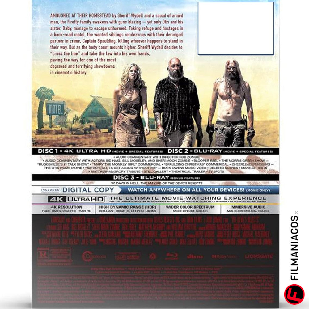 PRE-VENTA: The Devil's Rejects (2005) (20th Anniversary Steelbook) [4K Ultra HD + Blu-ray]