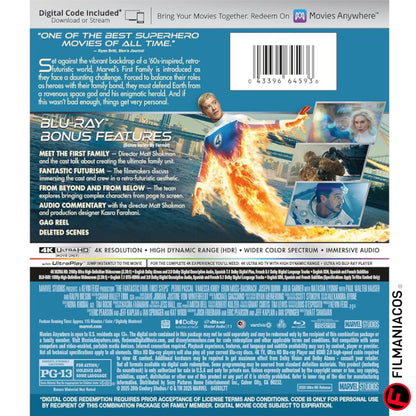 PRE-VENTA: The Fantastic Four: First Steps (2025) [4K Ultra HD + Blu-ray]