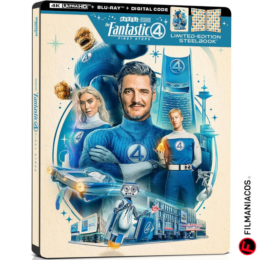 PRE-VENTA: The Fantastic Four: First Steps (2025) (Steelbook) [4K Ultra HD + Blu-ray]