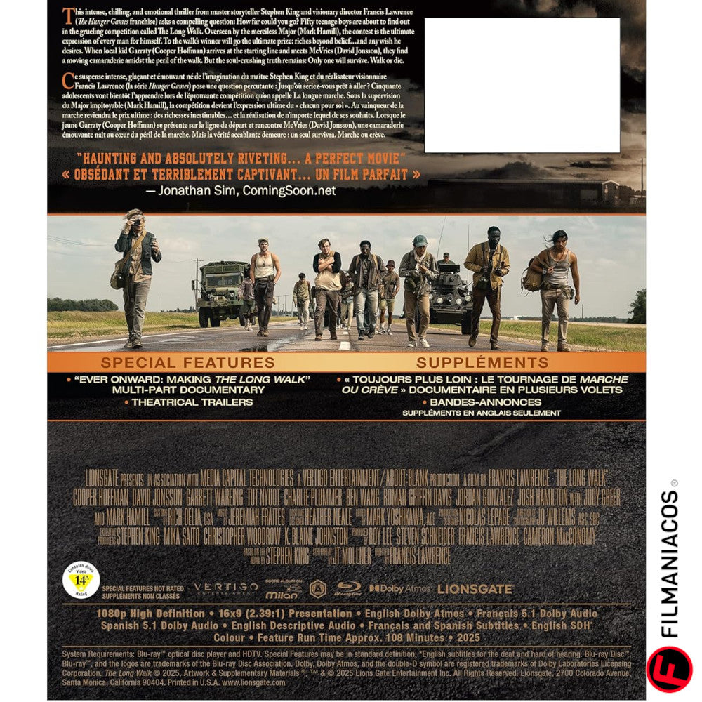 PRE-VENTA: The Long Walk (2025) [Blu-ray]