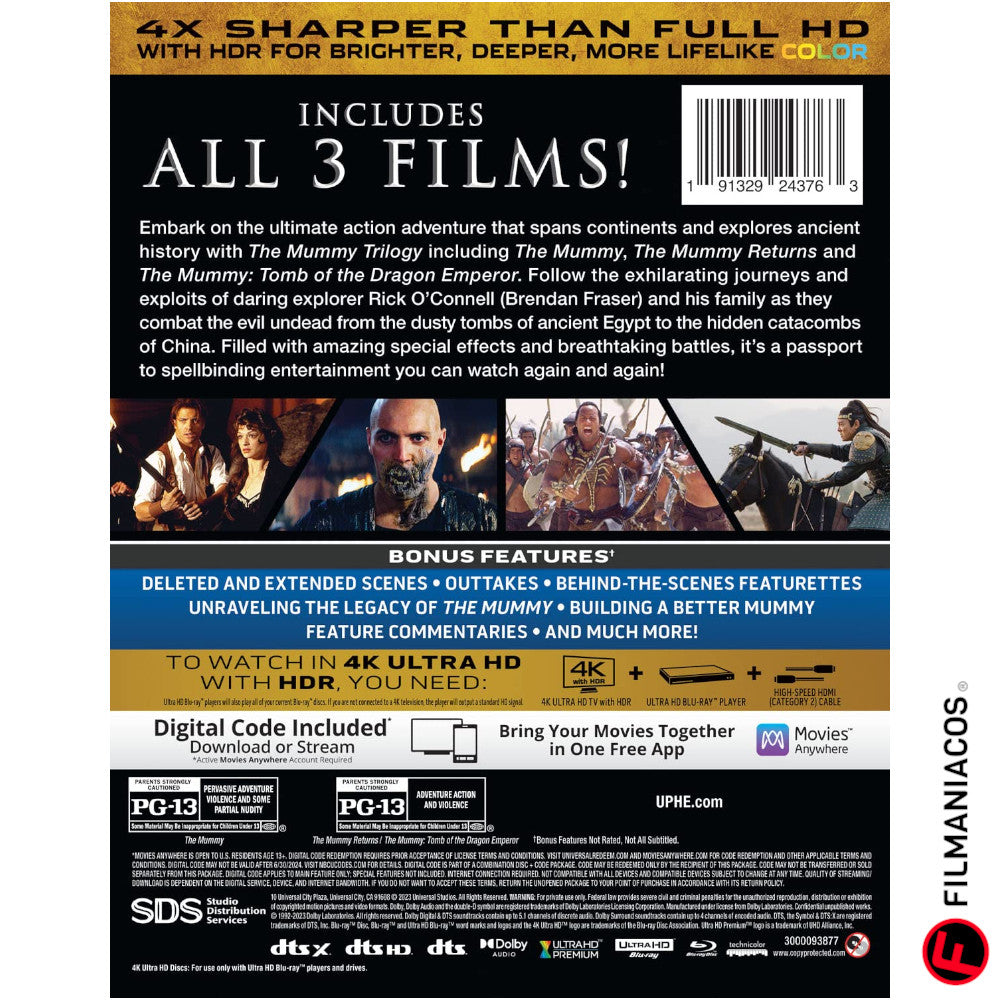 The Mummy: Trilogy (1999-2008) [4K Ultra HD + Blu-ray]