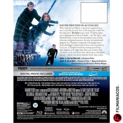 PRE-VENTA: The Saint (1997) (Steelbook) [4K Ultra HD + Blu-ray]