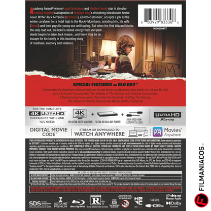 PRE-VENTA: The Shining (1980) (Steelbook) [4K Ultra HD + Blu-ray]