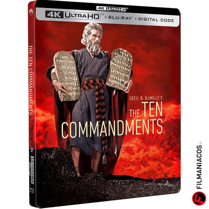 PRE-VENTA: The Ten Commandments (1956) (65th Anniversary Steelbook) [4K Ultra HD + Blu-ray]