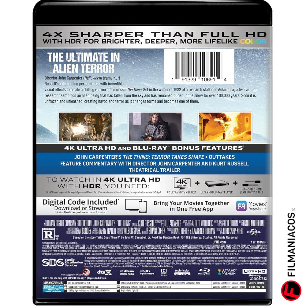The Thing (1982) [4K Ultra HD + Blu-ray]