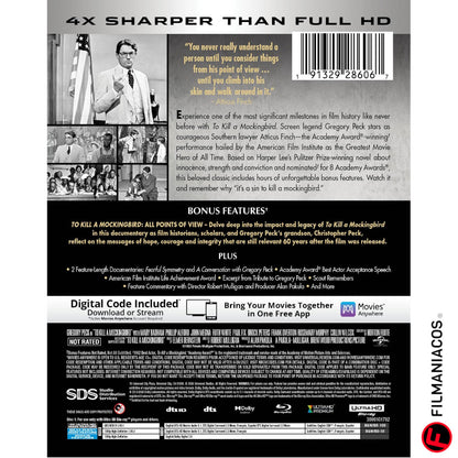 PRE-VENTA: To Kill A Mockingbird (1962) (Steelbook) [4K Ultra HD + Blu-ray]