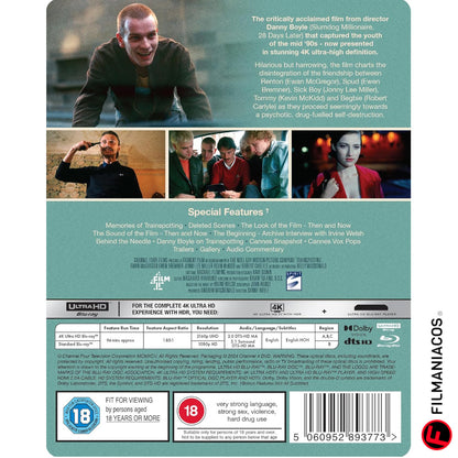 PRE-VENTA: Trainspotting (1996) (Steelbook) [4K UHD + Blu-ray]