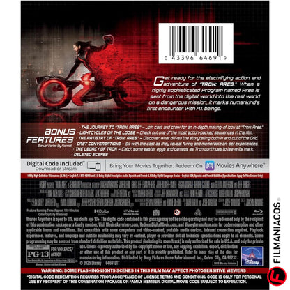 PRE-VENTA: Tron: Ares (2025) [Blu-ray]