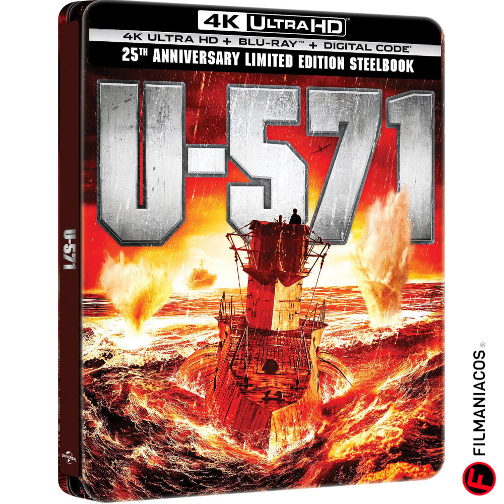 PRE-VENTA: U-571 (2000) (25th Anniversary Steelbook) [4K Ultra HD + Blu-ray]