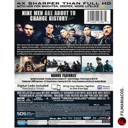 PRE-VENTA: U-571 (2000) (25th Anniversary Steelbook) [4K Ultra HD + Blu-ray]