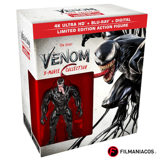 PRE-VENTA: Venom: 3-Movie Collection (2018-2024) (Gift-Set) [4K Ultra HD + Blu-ray + Figura]