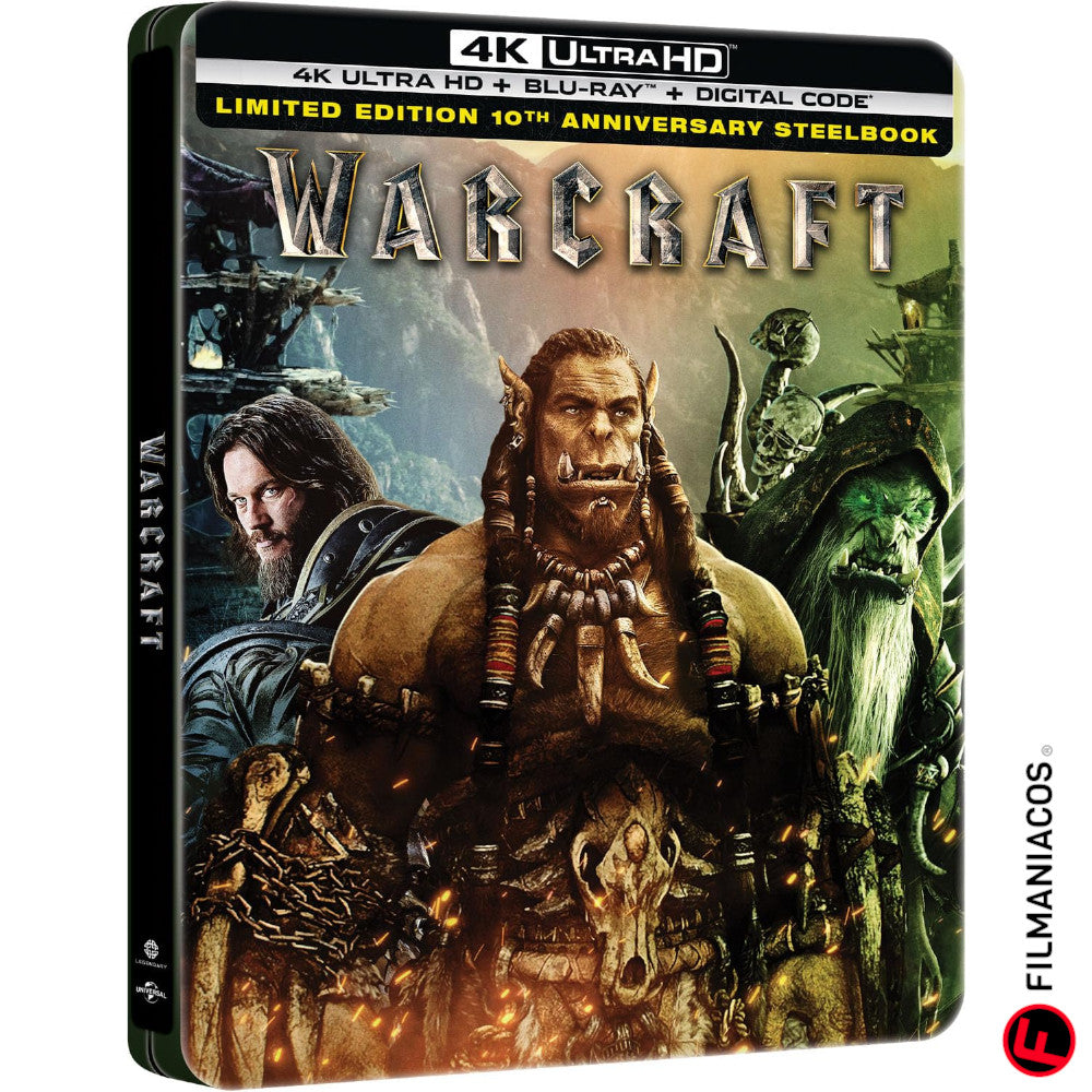 PRE-VENTA: Warcraft (2016) (10th Anniversary Steelbook) [4K Ultra HD + Blu-ray]