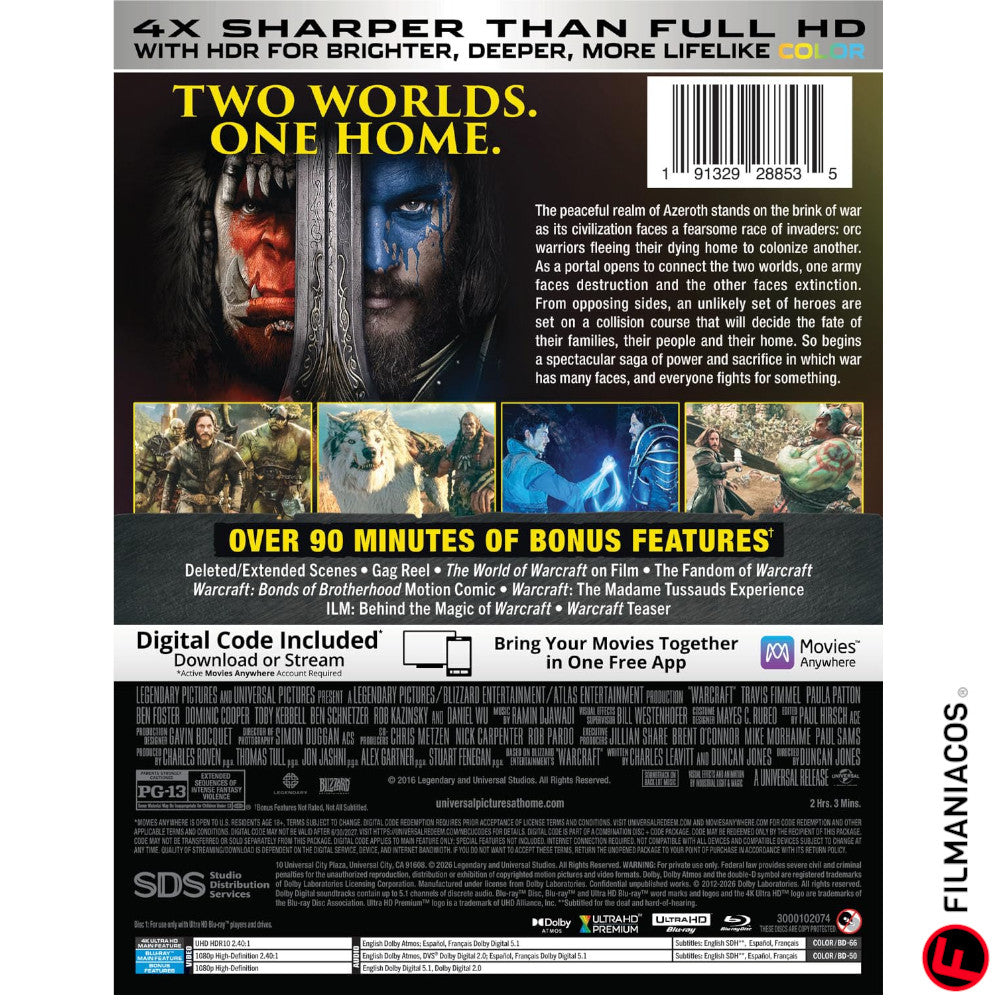 PRE-VENTA: Warcraft (2016) (10th Anniversary Steelbook) [4K Ultra HD + Blu-ray]
