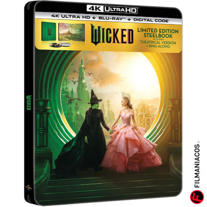 PRE-VENTA: Wicked (2024) (Steelbook) [4K Ultra HD + Blu-ray]