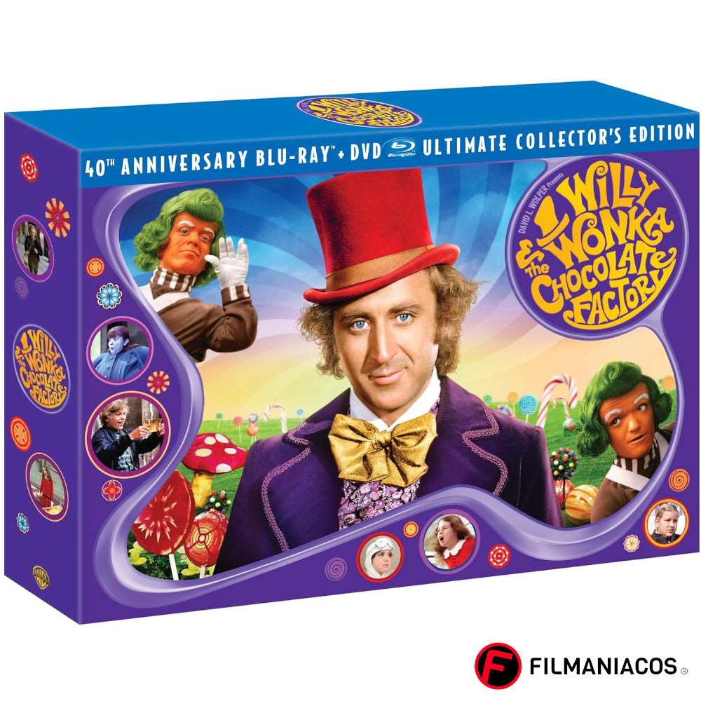Willy Wonka & The Chocolate Factory (40th Anniversary Collector's Edition Gift-Set Digipack) (1971) [Blu-ray + DVD] >>USADO<<