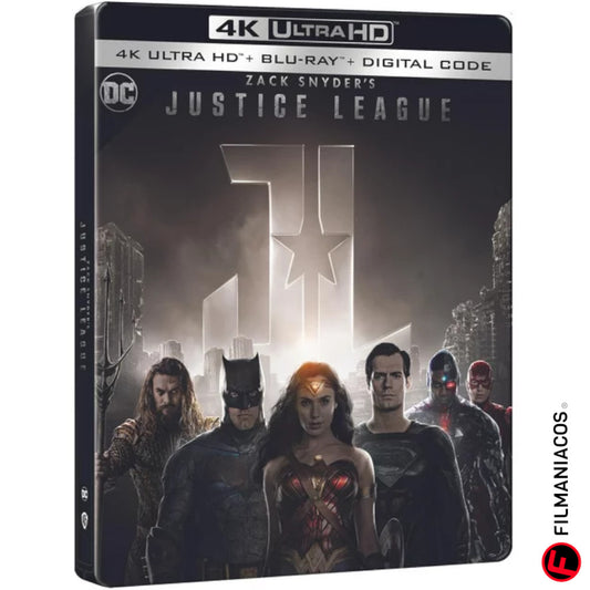 Zack Snyder's Justice League (2021) (Steelbook) [4K Ultra HD + Blu-ray] >>CAJA DAÑADA<<