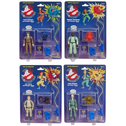 The Real Ghostbusters Set de 4 figuras + fantasmas (Reedición 2021)