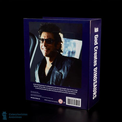 Jurassic Park Chaos Theory Dr. Ian Malcolm (diorama con sonido y luces) (Exclusivo Mattel Creations)